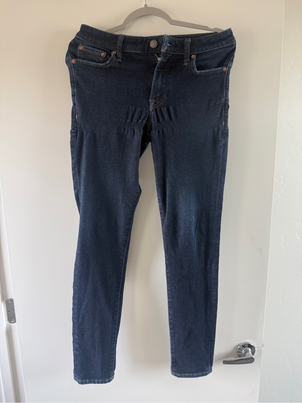 Express Navy Skinny Jeans